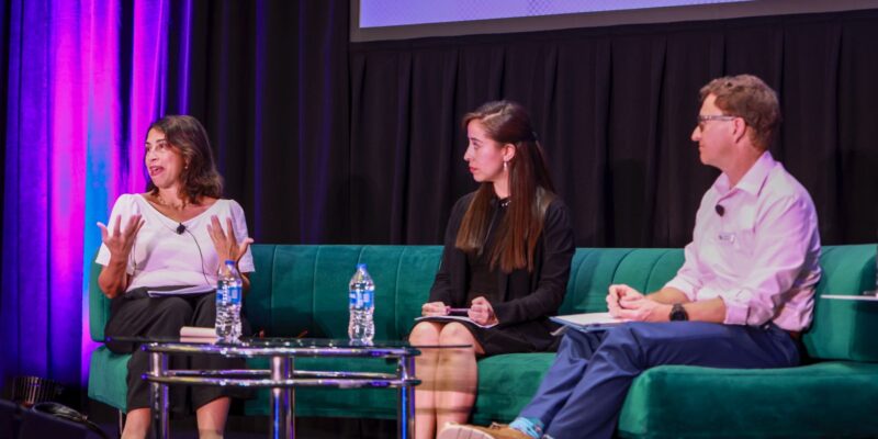 (Elena Mantagaris, Senior Advisor Canadian Initiative. Montserrat Ramírez, directora de Operaciones PET ECOCE A.C. Scott Trenor ,Technical Director Olefins Tech Committee Lead)